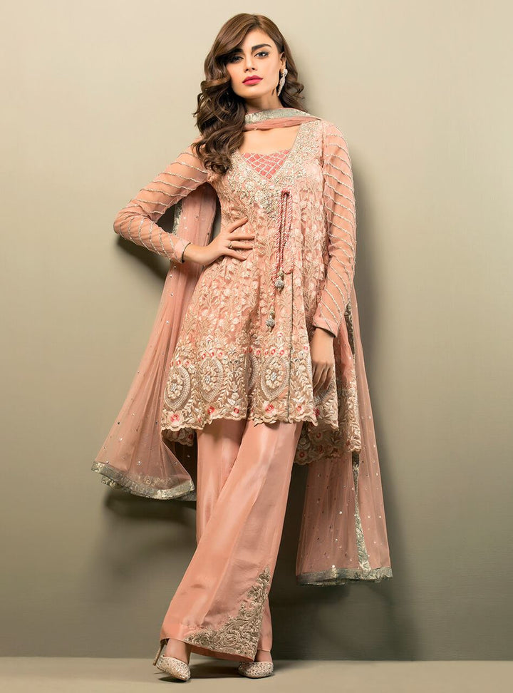 Salmon Pink Angrakha
