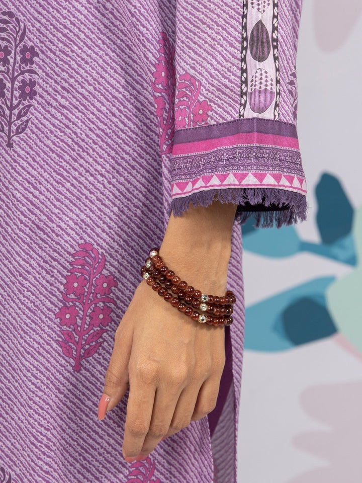 EWU23A1-26172 Unstitched Purple Printed Lawn 3 Piece