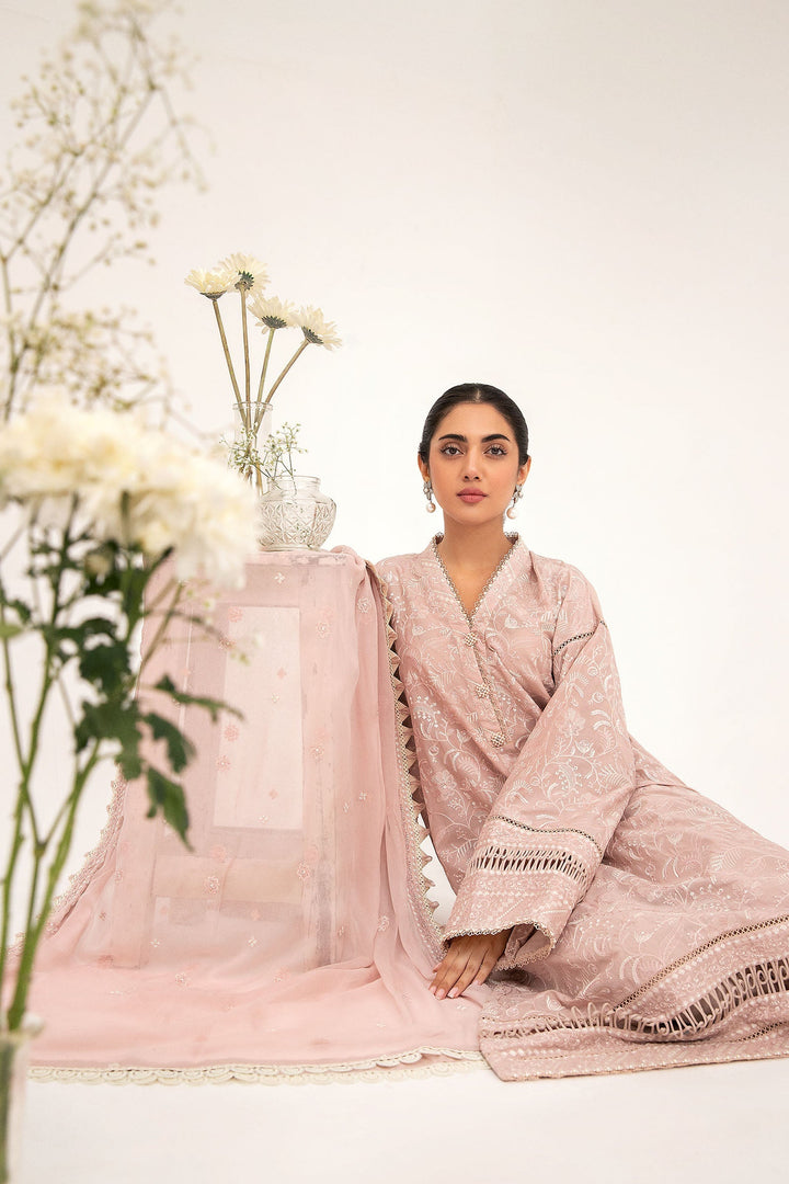 M.Luxe Fabrics Dupatta Peach LF-412-D