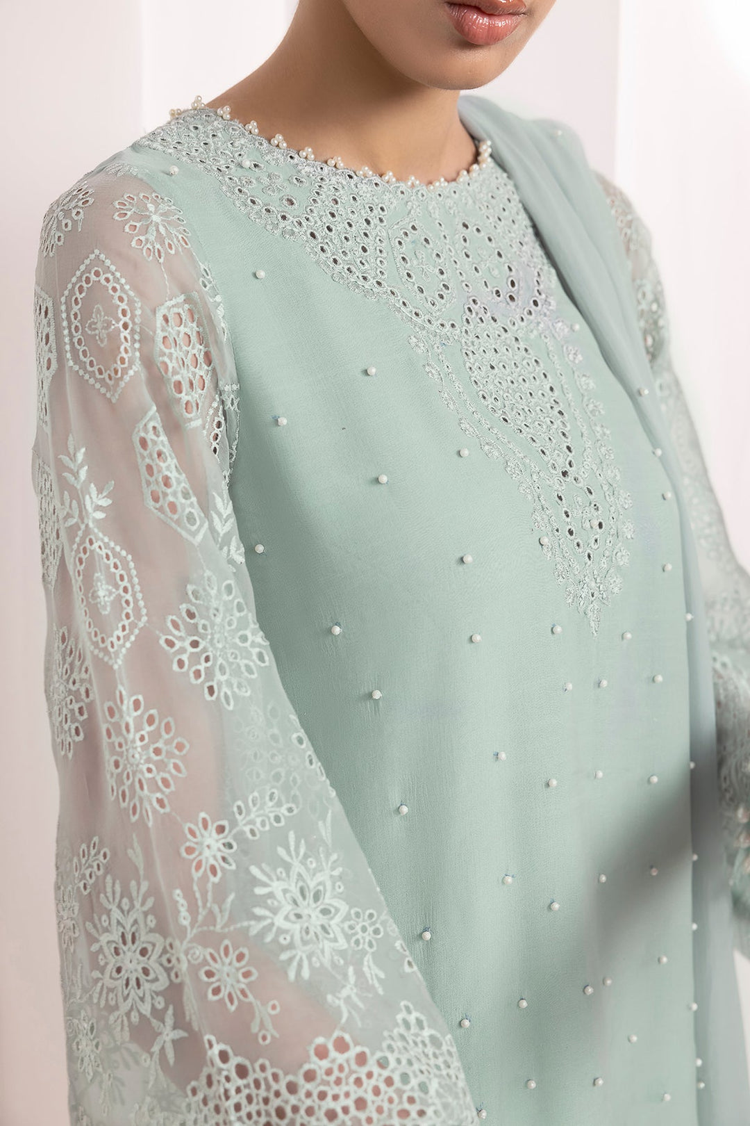 EMBROIDERED CHIFFON PR-842