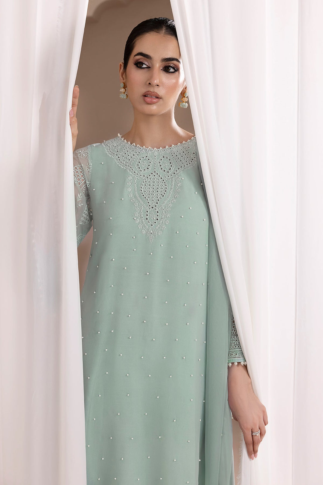 EMBROIDERED CHIFFON PR-842