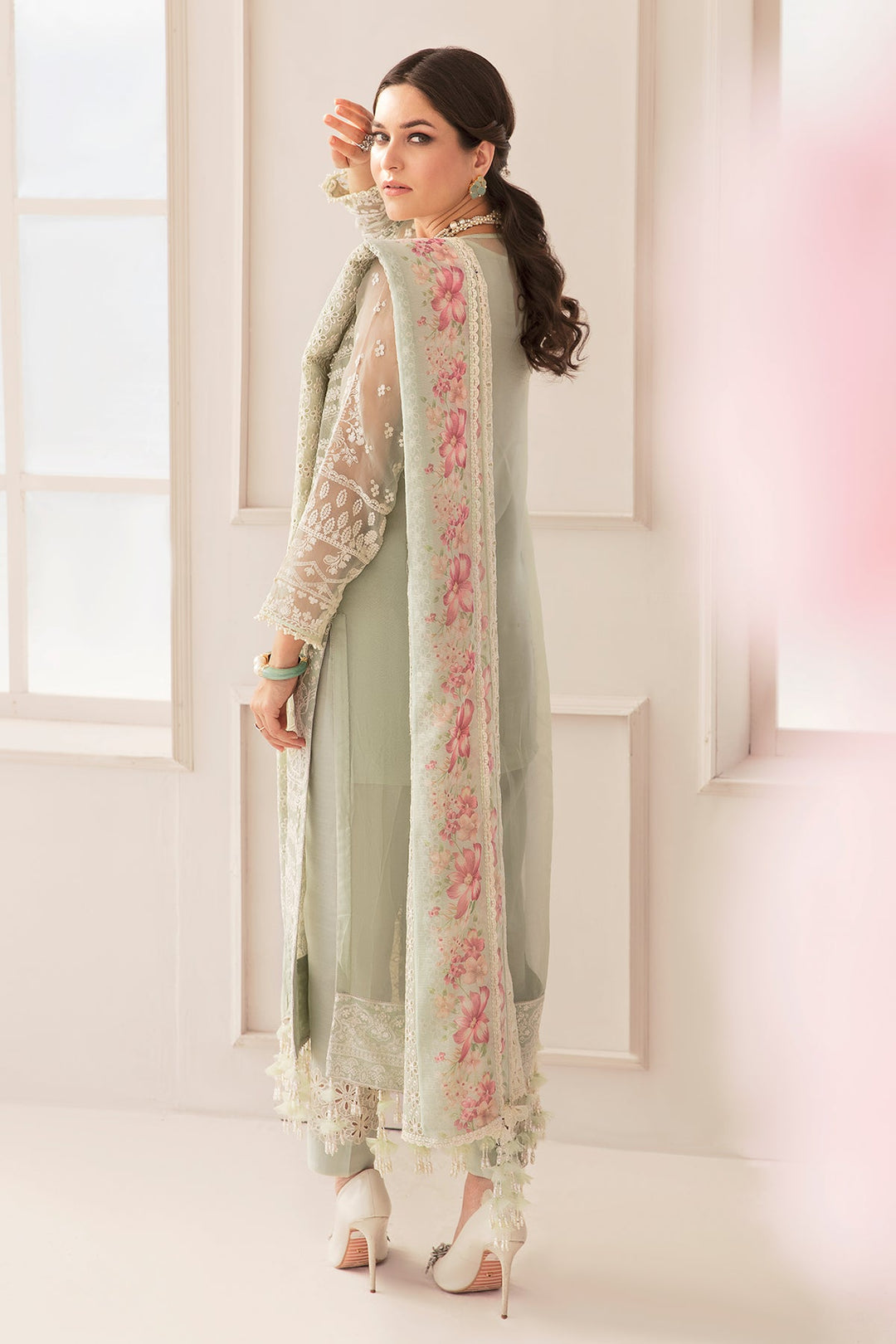 EMBROIDERED CHIFFON CH11-01