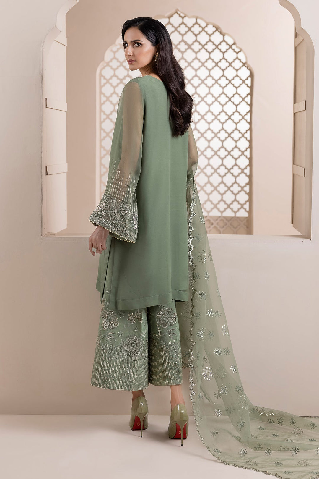 EMBROIDERED CHIFFON PR-841