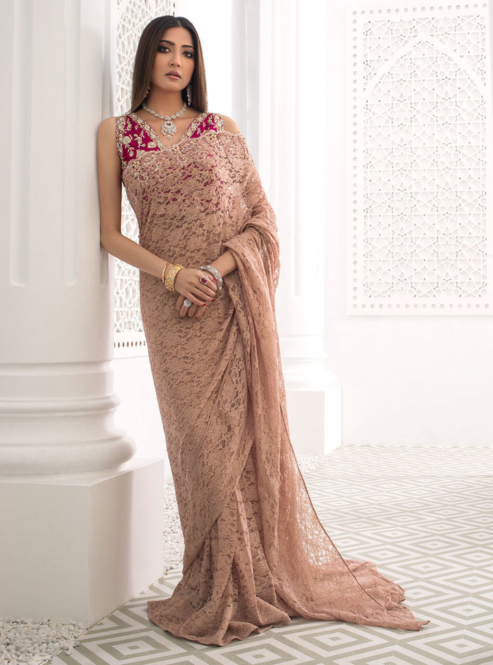 Ravishing Rose Saree