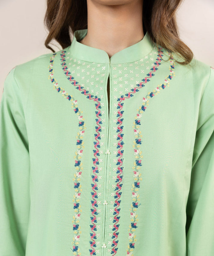 Embroidered Cambric Shirt