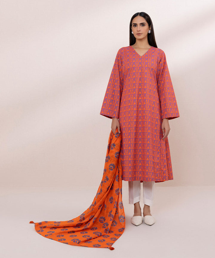 Printed Zari Voile Dupatta