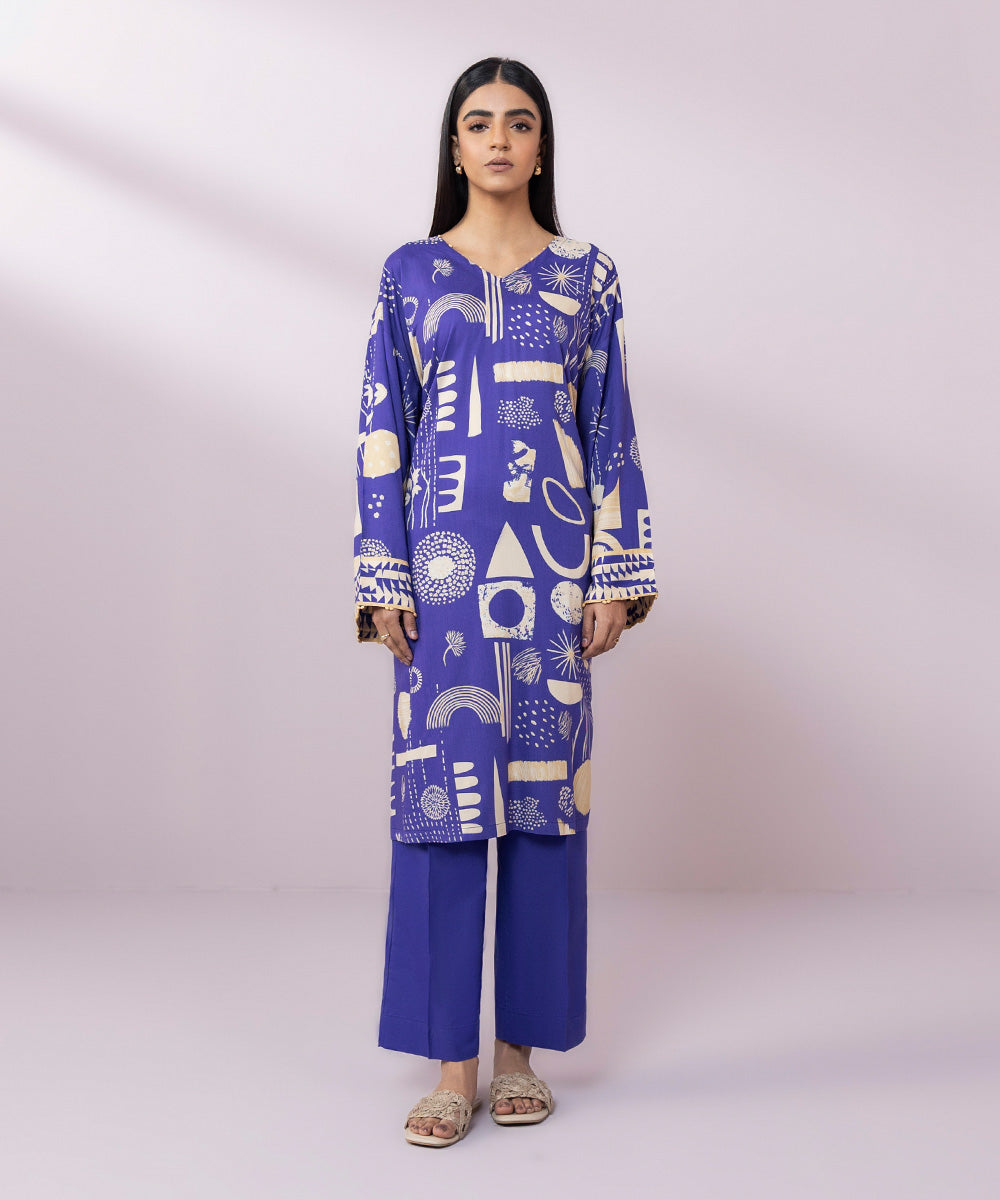 Printed Arabic Lawn Shirt