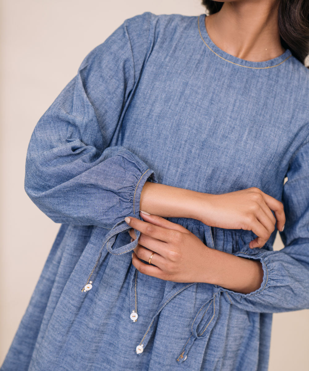 Chambray Tier Dress