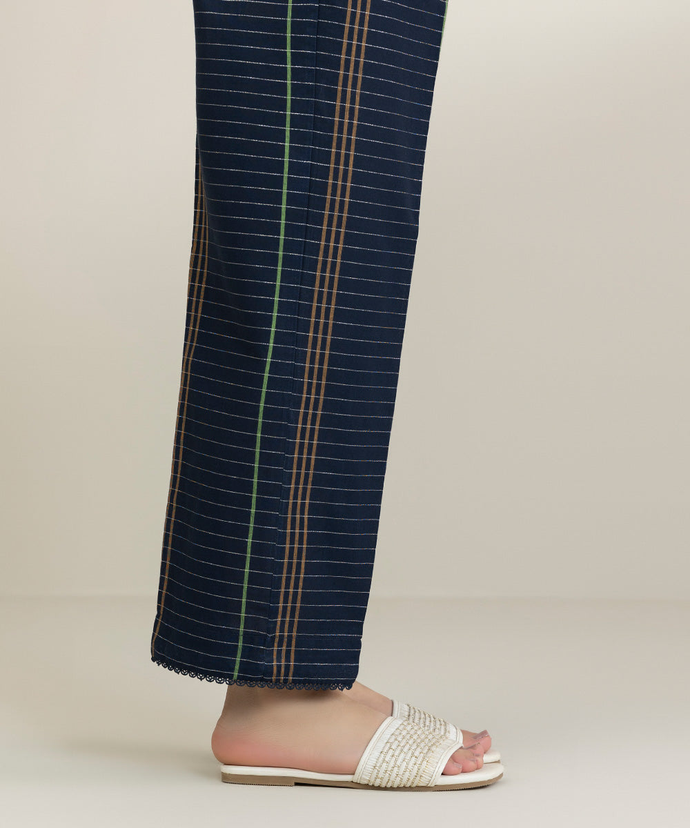 Yarn Dyed Straight Pants