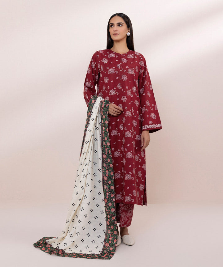 Block Printed Voile Dupatta