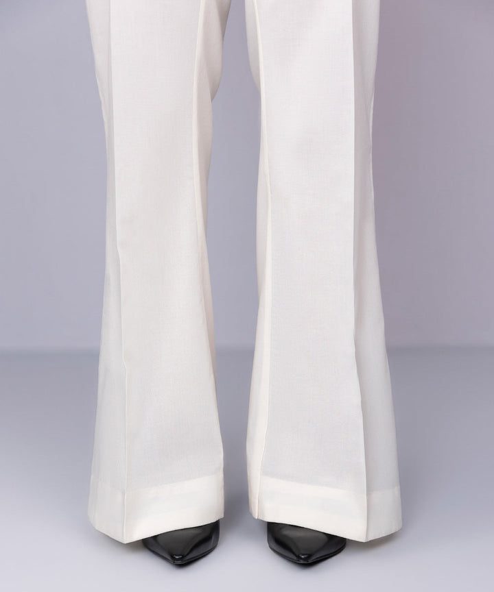 Cambric Boot-cut Pants