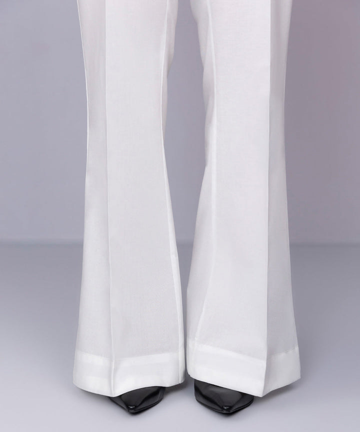 Cambric Boot-cut Pants