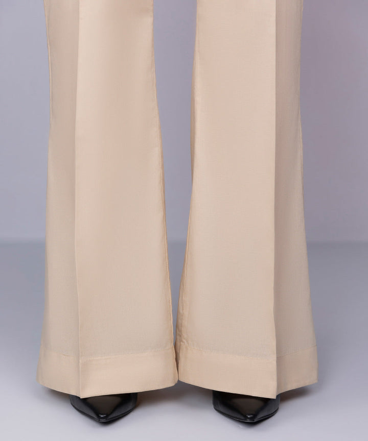 Yarn Dyed Boot-cut Pants