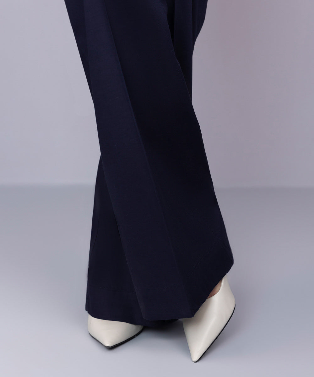 Cambric Boot-cut Pants