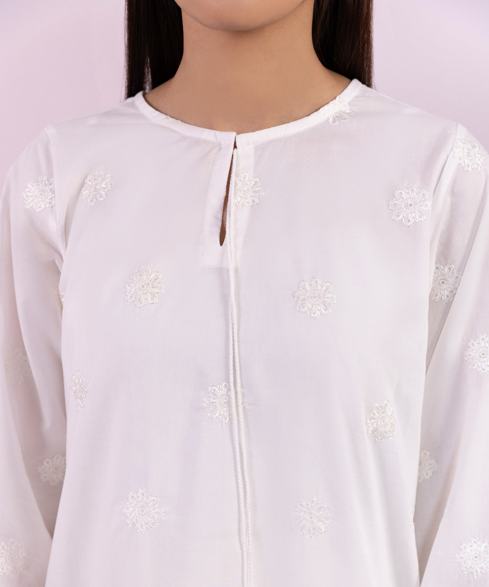 Embroidered Cambric Shirt