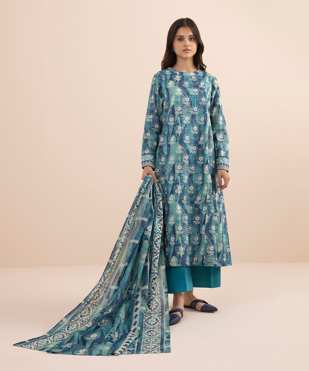 2 Piece - Printed Lawn Suit