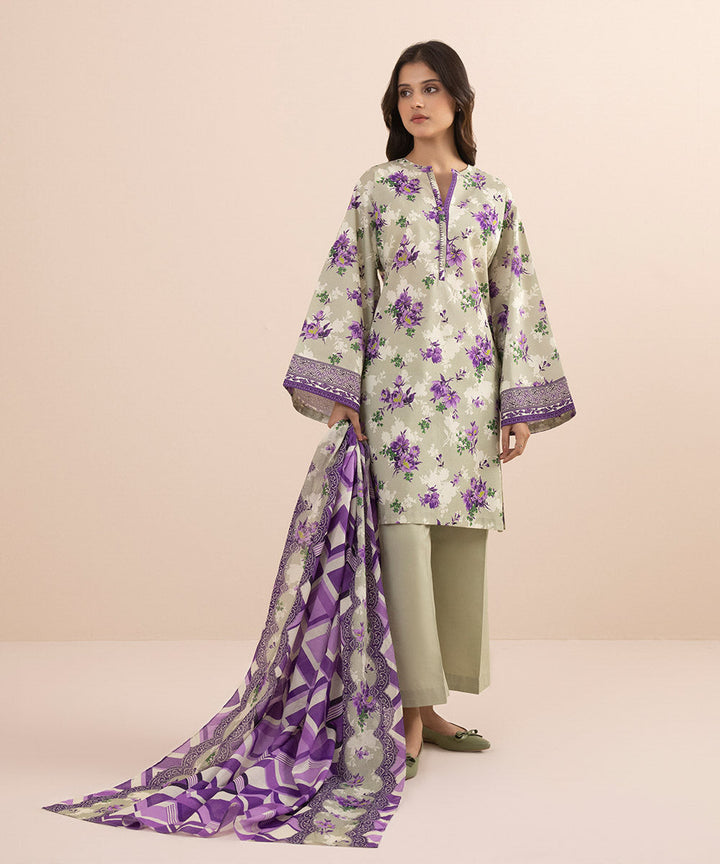 2 Piece - Printed Lawn Suit