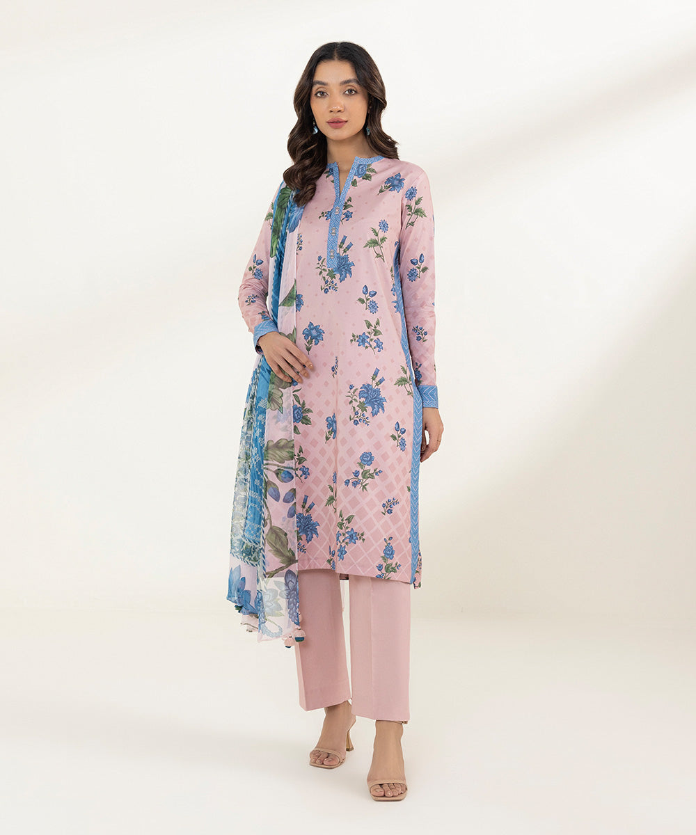 2 Piece - Printed Lawn Suit