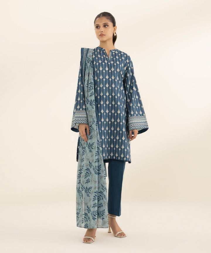 3 Piece - Printed Lawn Suit