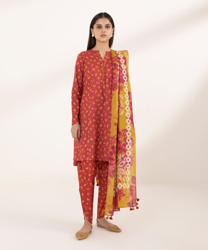 3 Piece - Printed Lawn Suit