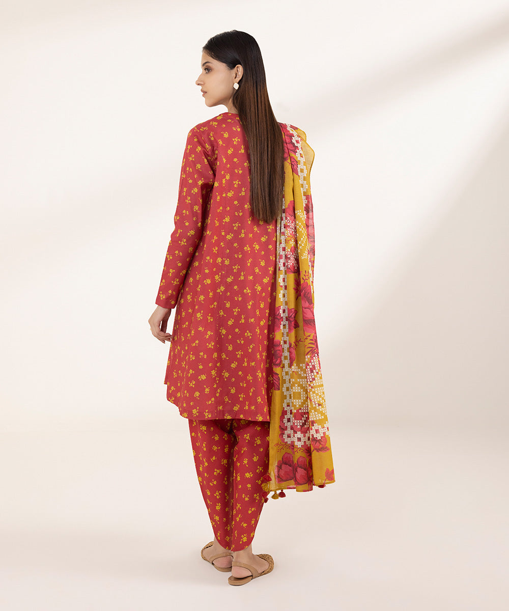 3 Piece - Printed Lawn Suit