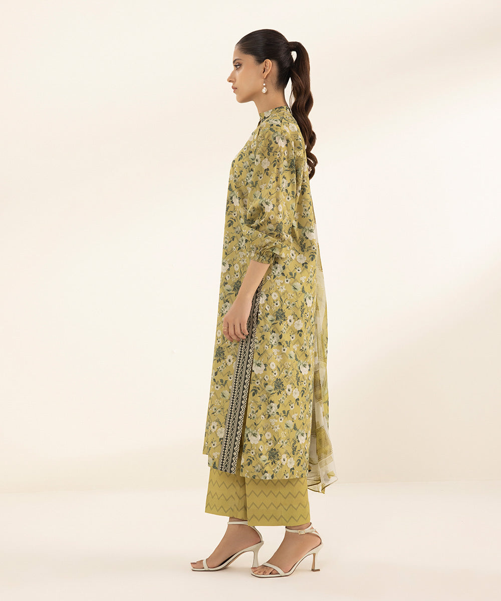 3 Piece - Printed Lawn Suit