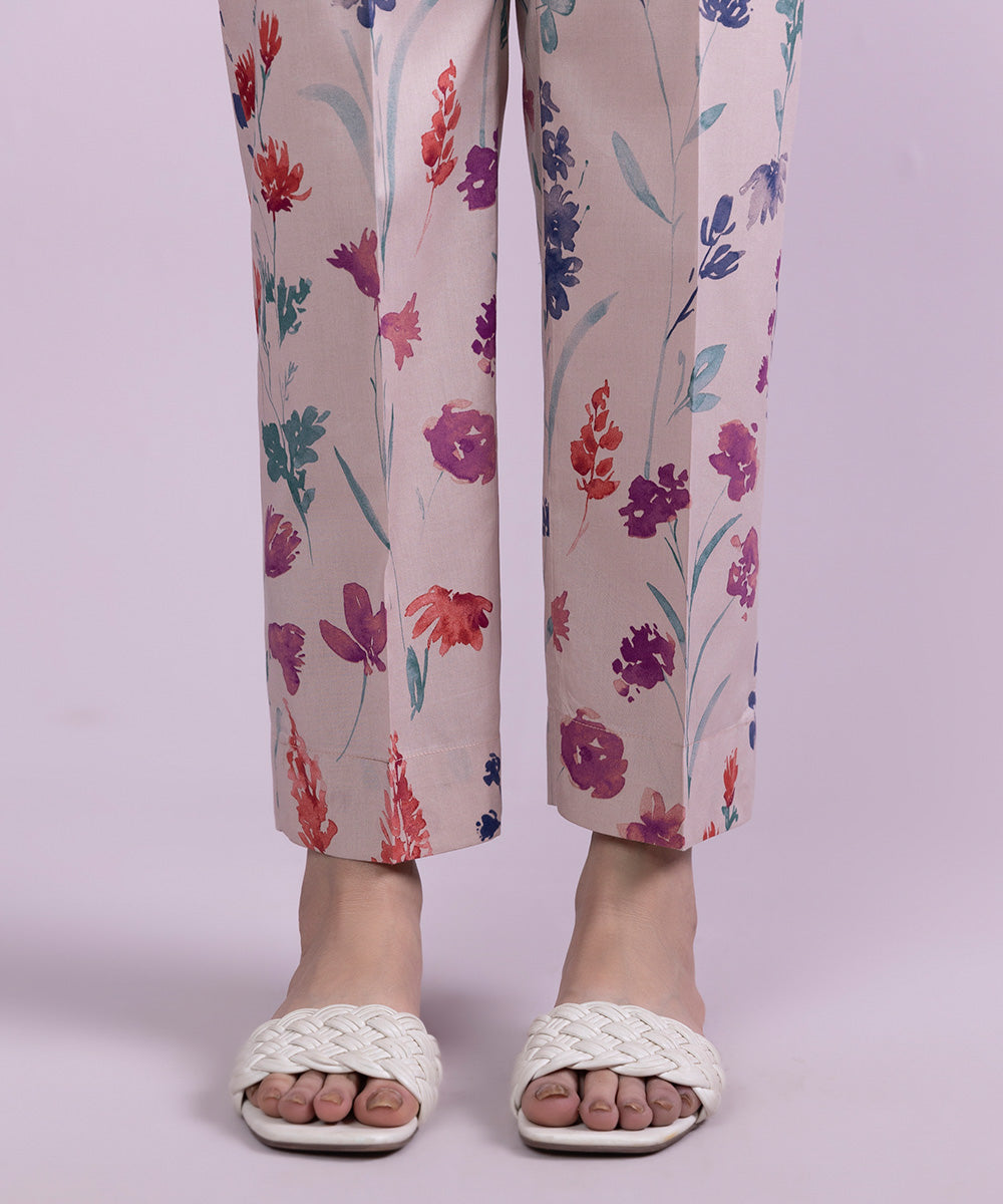 Printed Cotton Viscose Pants