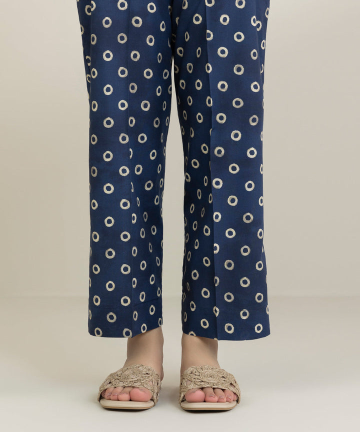 Printed Cambric Straight Pants