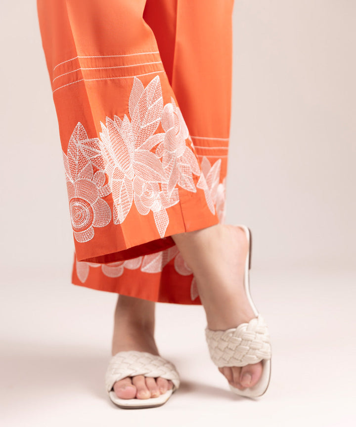 Embroidered Cambric Culottes