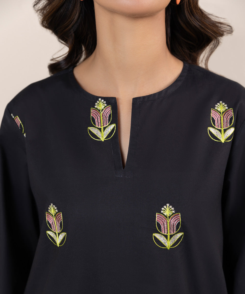 Embroidered Cambric Shirt