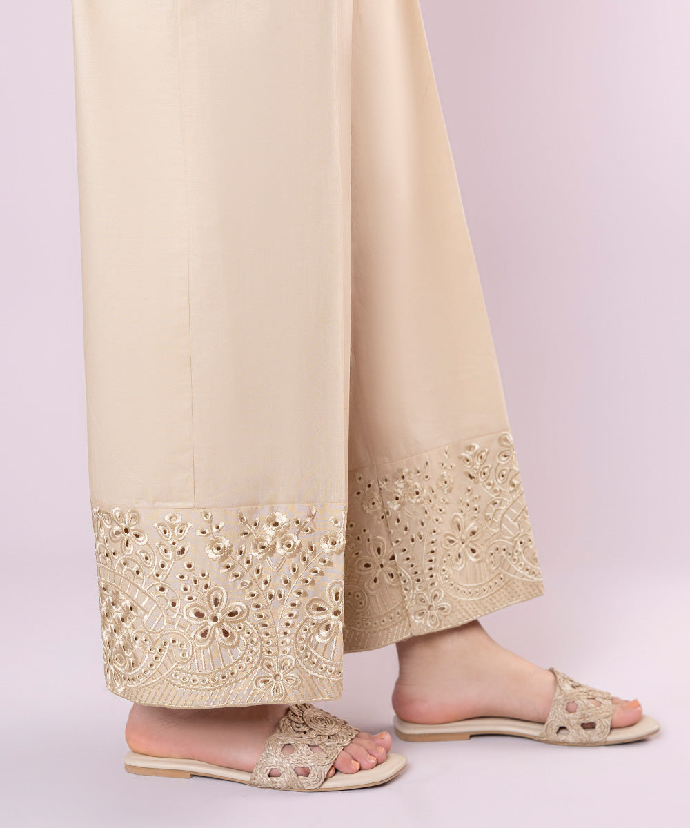 Embroidered Cambric Culottes