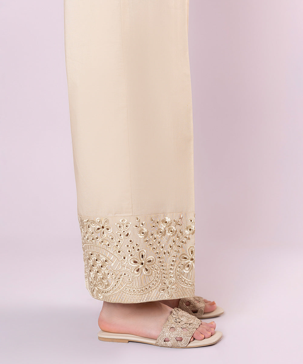 Embroidered Cambric Culottes