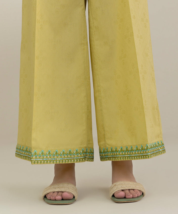 Embroidered Jacquard Culottes