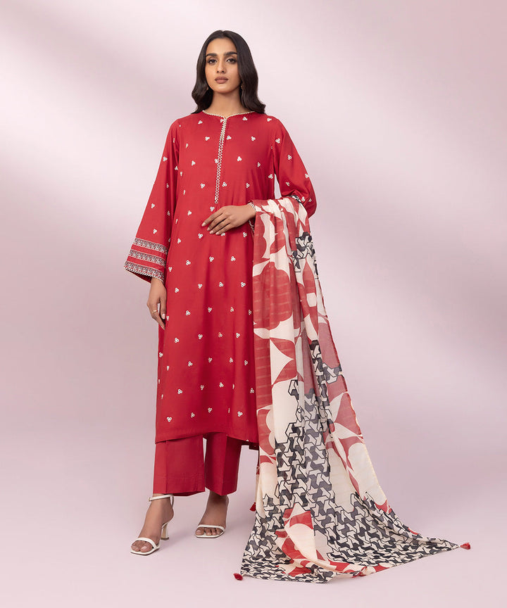 Printed Zari Voile Dupatta