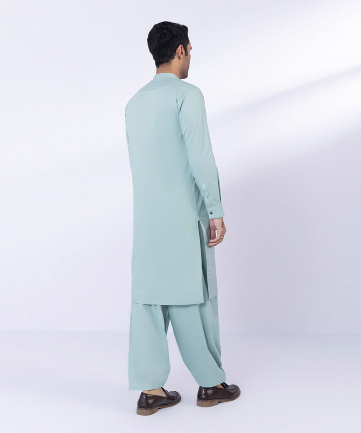 Embroidered Cotton Suit