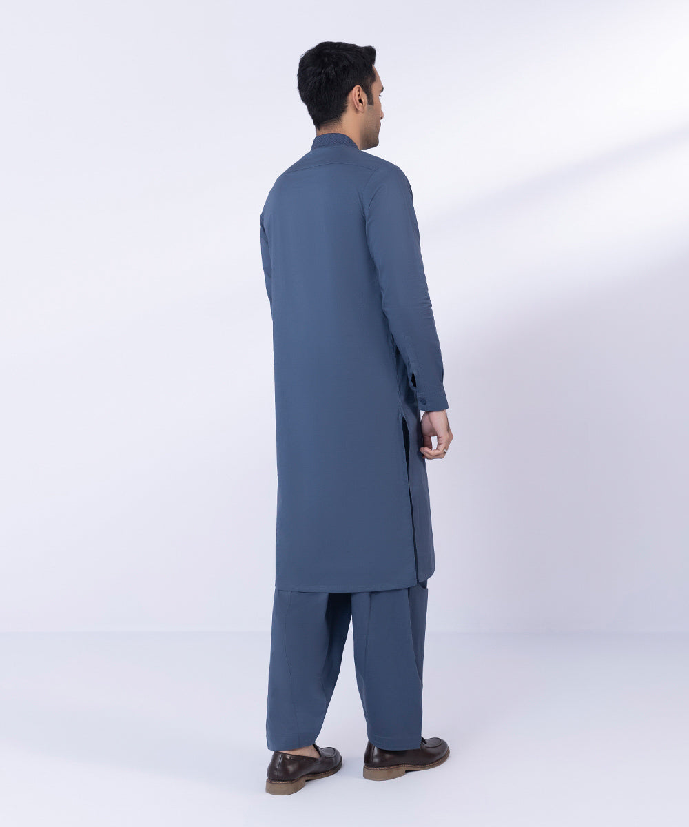 Embroidered Cotton Suit