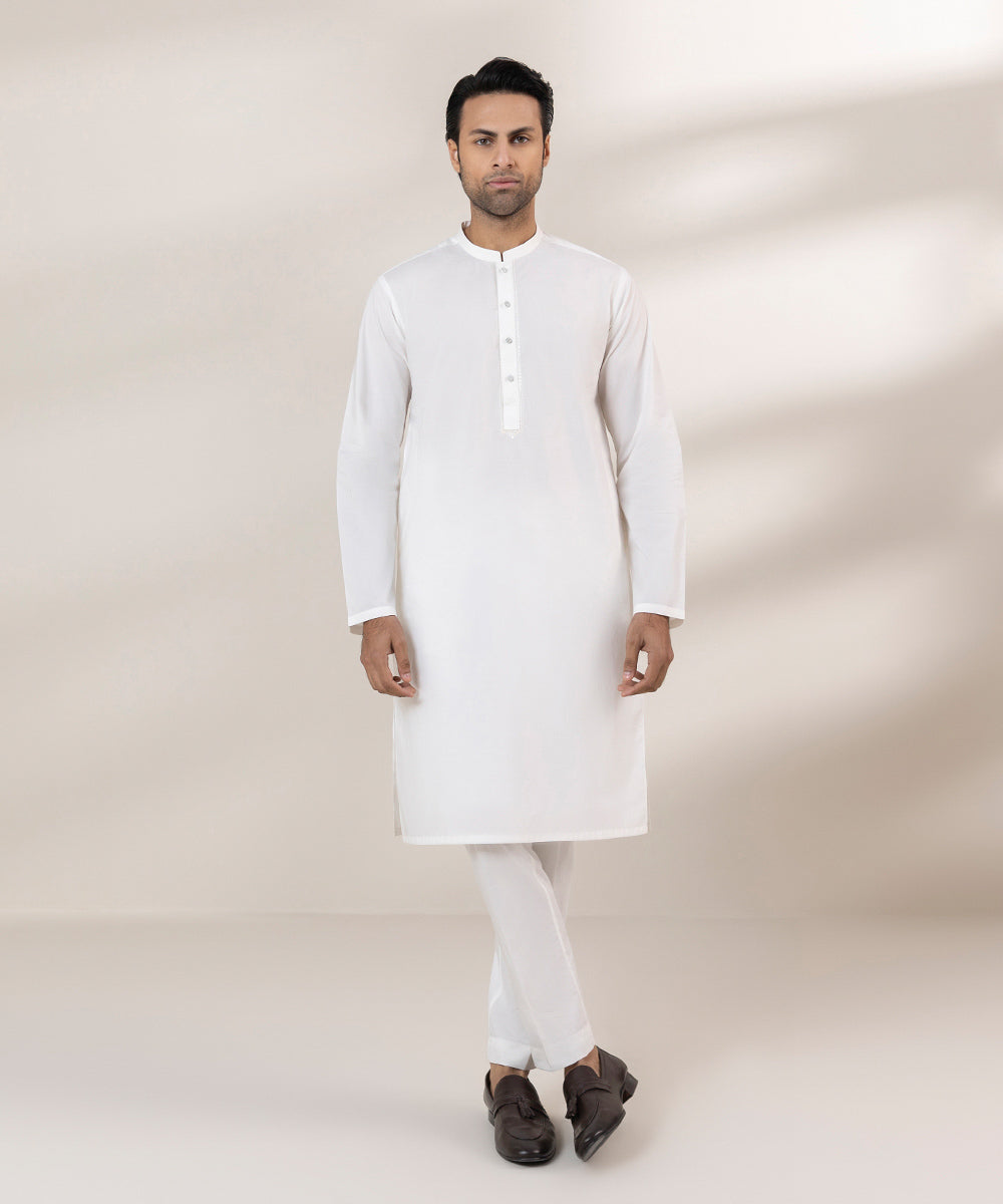 Embroidered Cotton Kurta