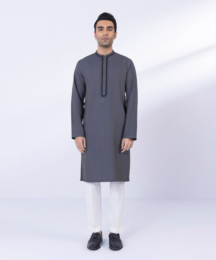 Embroidered Wash & Wear Kurta