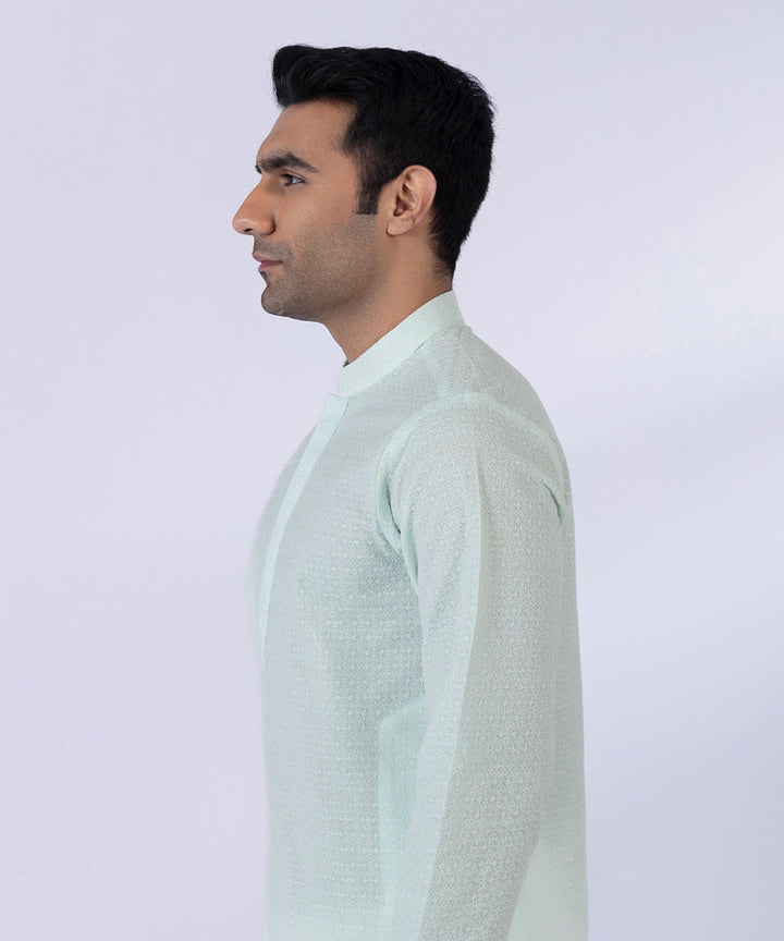 Cotton Schiffli Embroidered Kurta