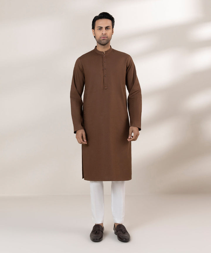 Cotton Jacquard Kurta