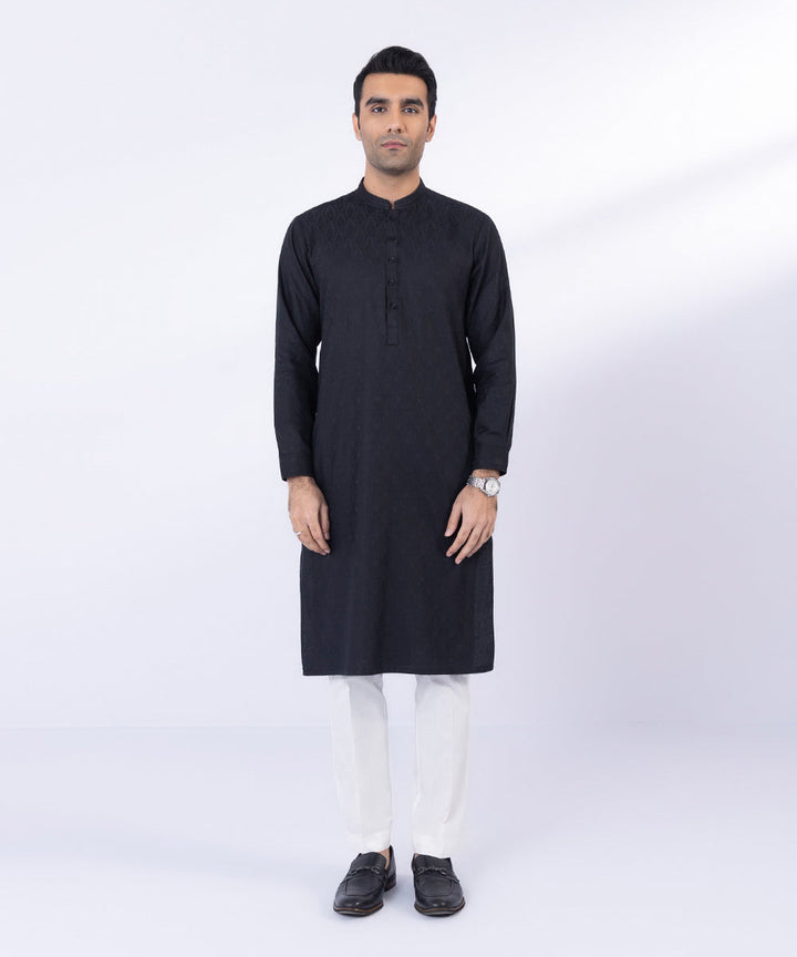 Cotton Jacquard Kurta