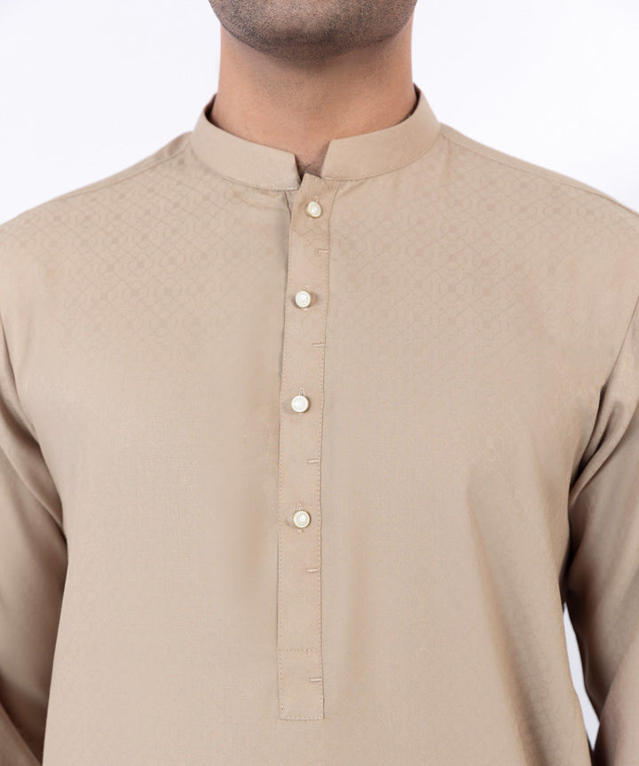 Textured Wash & Wear Kurta