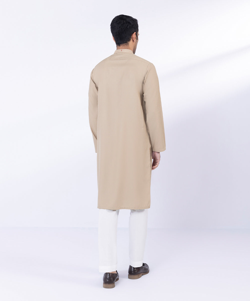 Textured Wash & Wear Kurta