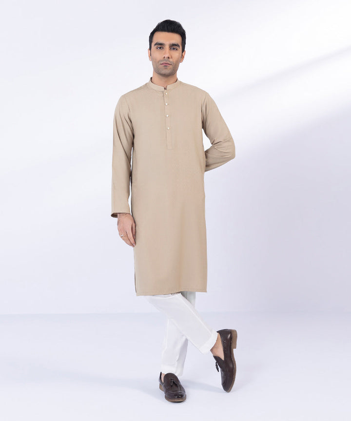 Textured Wash & Wear Kurta