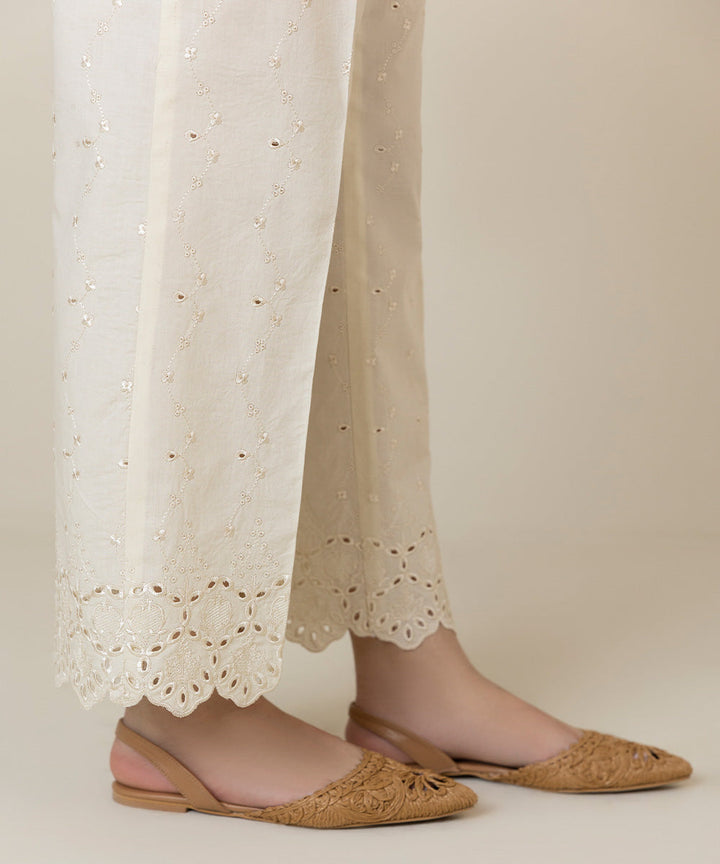 Embroidered Cambric Trousers