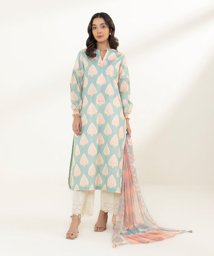 2 Piece - Printed Lawn Suit