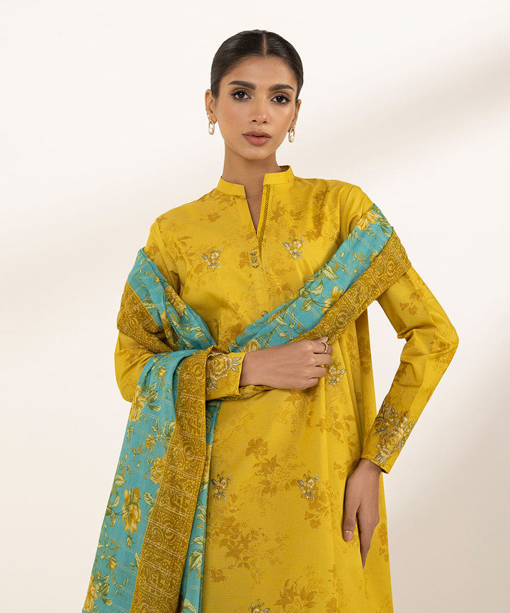 2 Piece - Embroidered Zari Lawn Suit