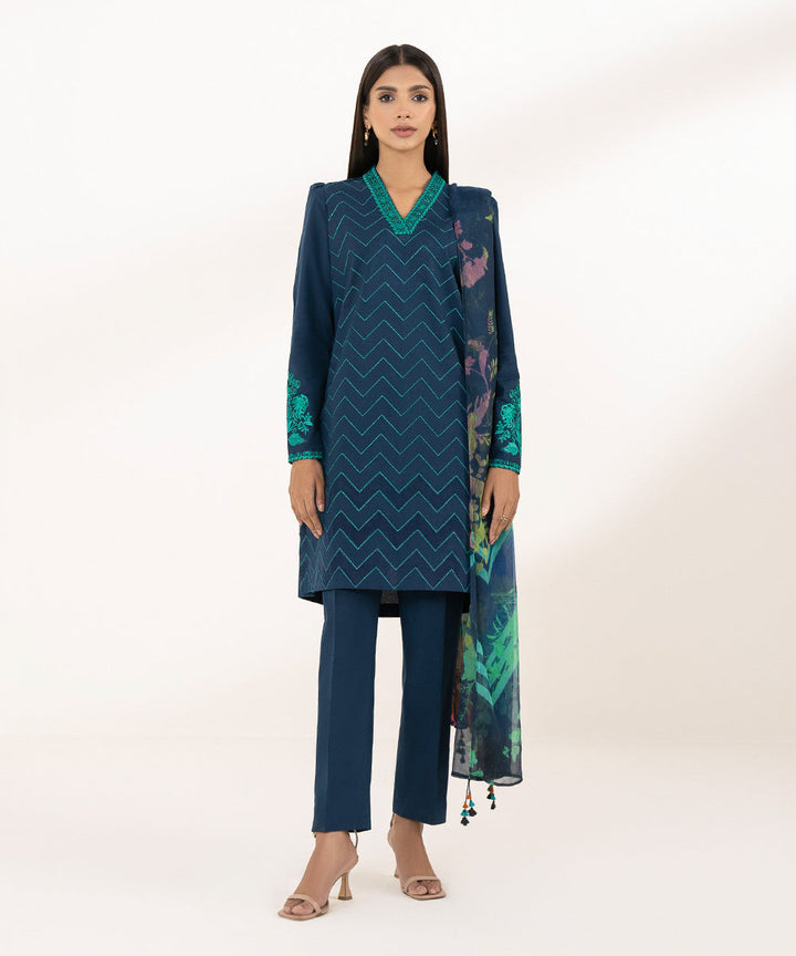 2 Piece - Embroidered Lawn Suit