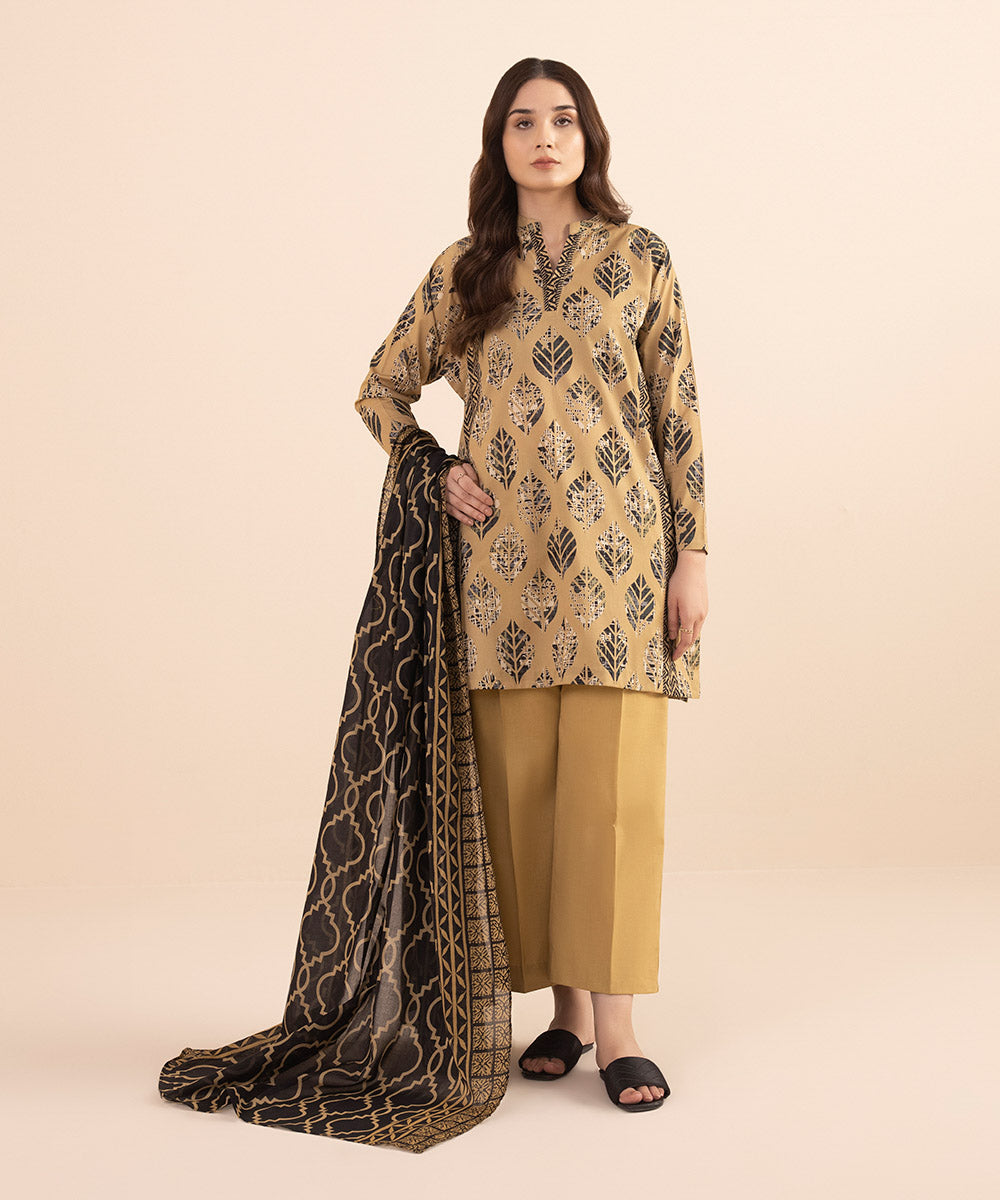 3 Piece - Printed Lawn Suit