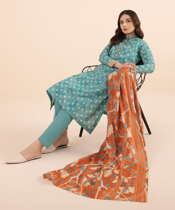 3 Piece - Printed Lawn Suit